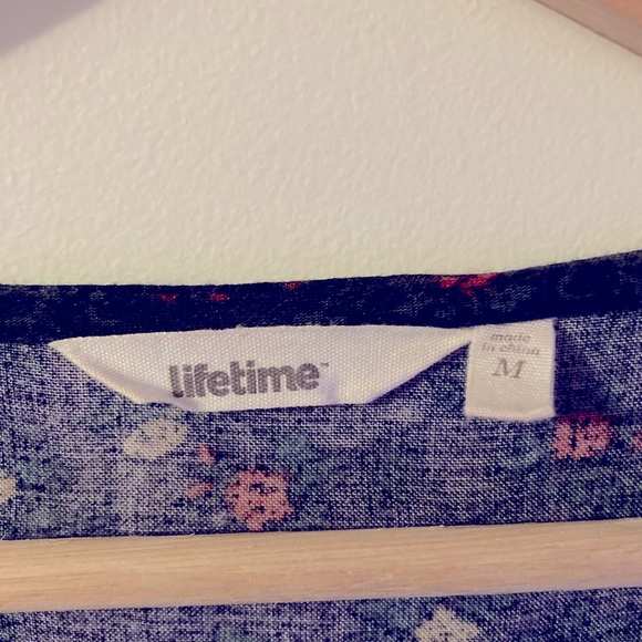 Lifetime Collective Women’s Floral Button Up Dress Hipster Skate Dress Medium - Picture 3 of 4